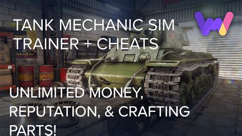 tank mechanic simulator cheats